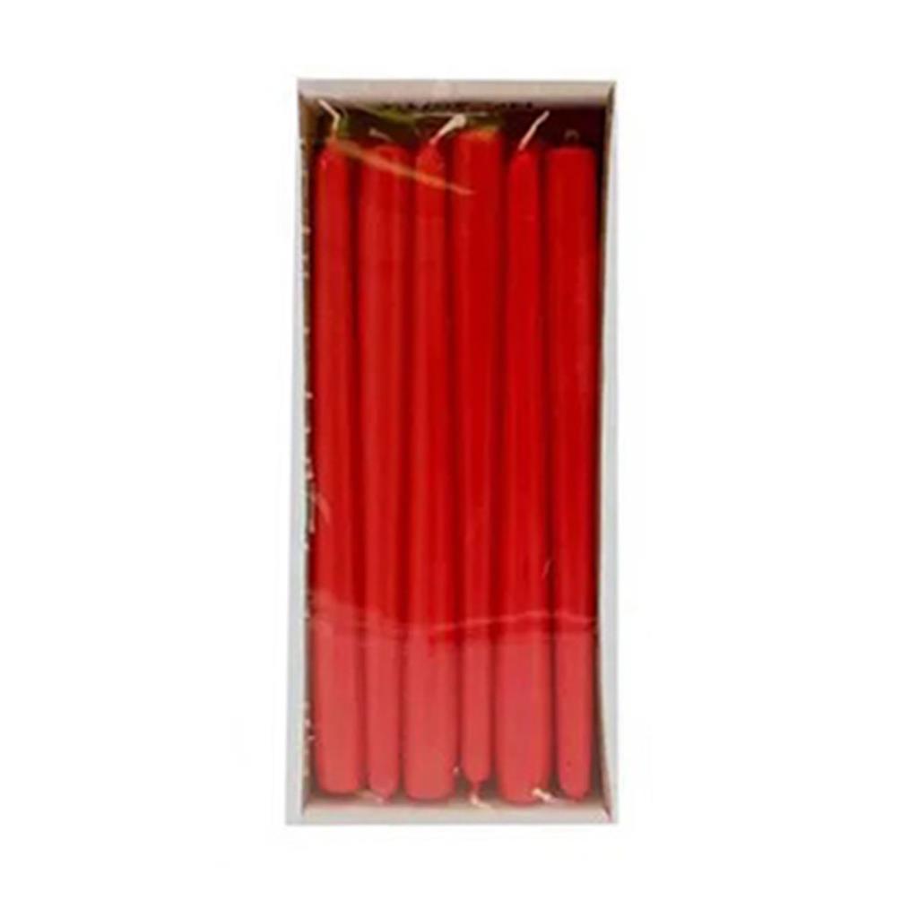 Bolsius Red Tapered Candle 25cm (Pack of 12) £11.69